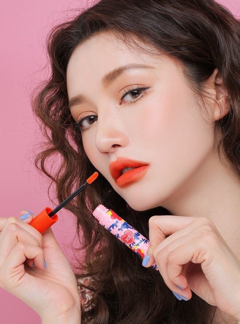 son kem lì 3CE Maison Kitsune Velvet Lip Tint phiên bản giới hạn.