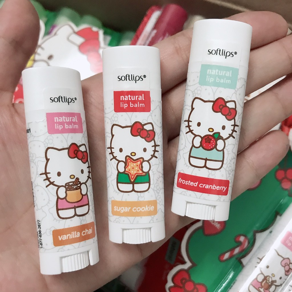 [Mã AFTHJ2567 giảm 15% tối đa 30K đơn 150K] Hello Kitty X Softlips LipBalm Mềm Môi