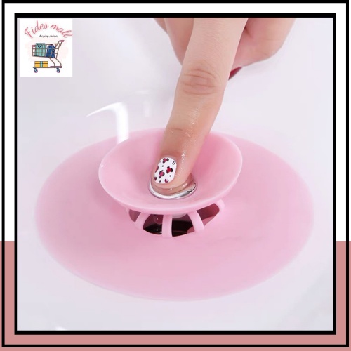 Chặn rác bồn rửa bát, bồn rửa mặ, bật mở thông minh, ngăn mùi bồn tắm,nắp cống hai trong một silicon
