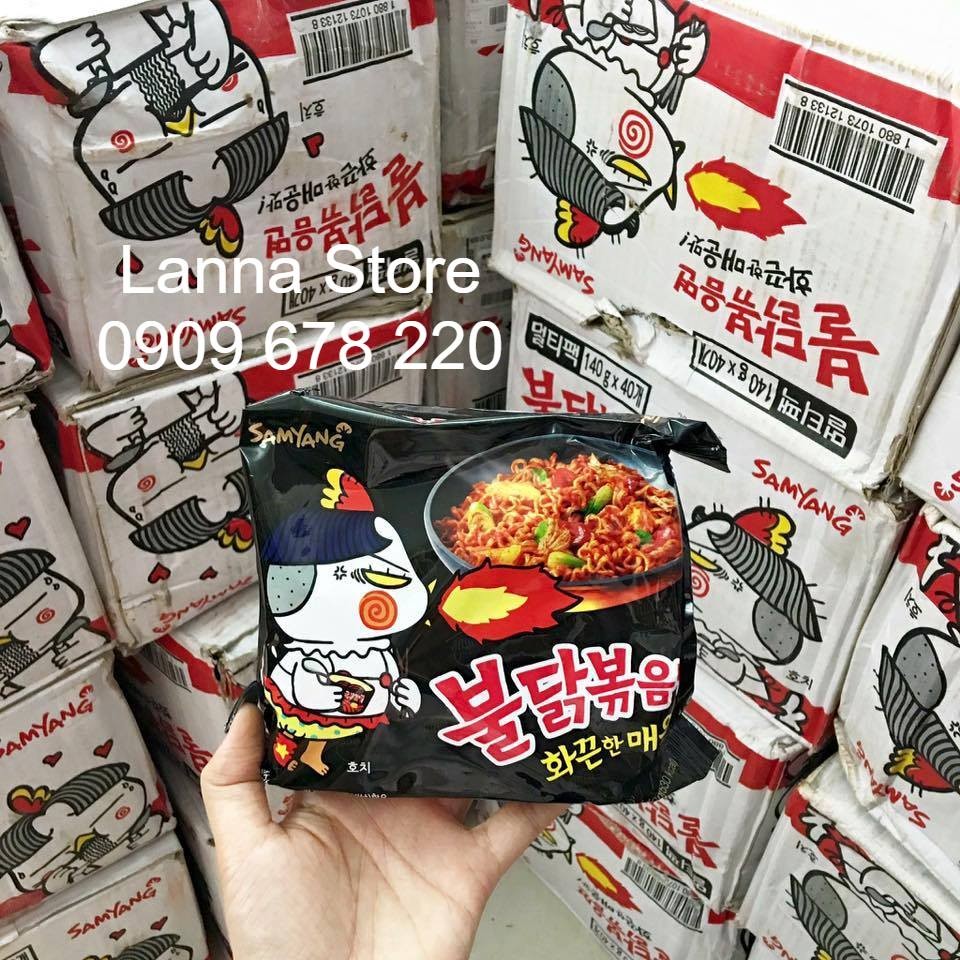 Combo 10 gói mì cam Samyang vị truyền thống (10 gói)