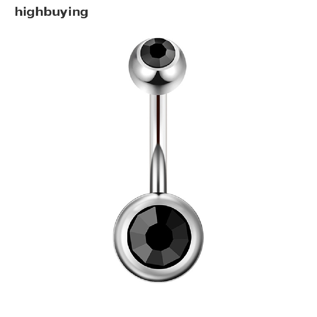 [Hàng Mới Về] Set 8 Khuyên Rốn Thép 14G Đính Đá CZ