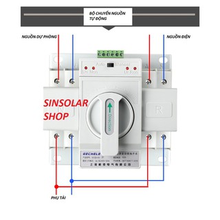 Bộ chuyển nguồn điện tự động ATS 2P 63A