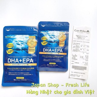 Viên bổ mắt, bổ não Ome.ga 3, D.H.A + E.P.A cá ngừ 100% Nhật Bản