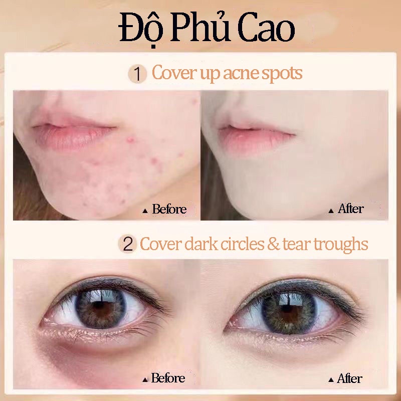 Kem nền FV-Face che khuyết điểm trang điểm lâu trôi che khuyết điểm dưỡng ẩm cho da hỗn hợp thiên dầu 30g