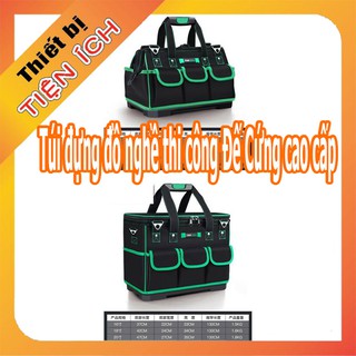 -Túi đựng đồ nghề thi công Đế Cứng cao cấp, Chịu Nước  Size 16 Túi Đựng Dụng Cụ Cho Các Bác Thợ Dày Dặn Bền Đẹp ( P217)