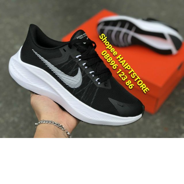 Giày Running Nike Zoom Winflo 34 (20) Black/White Nam/Nữ [Chính Hãng - FullBox]