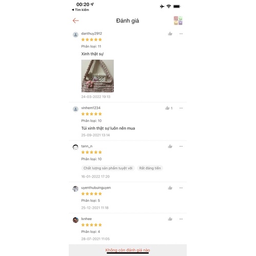 SHOULDER CROCHET BAG -TÚI LEN MÓC HANDM