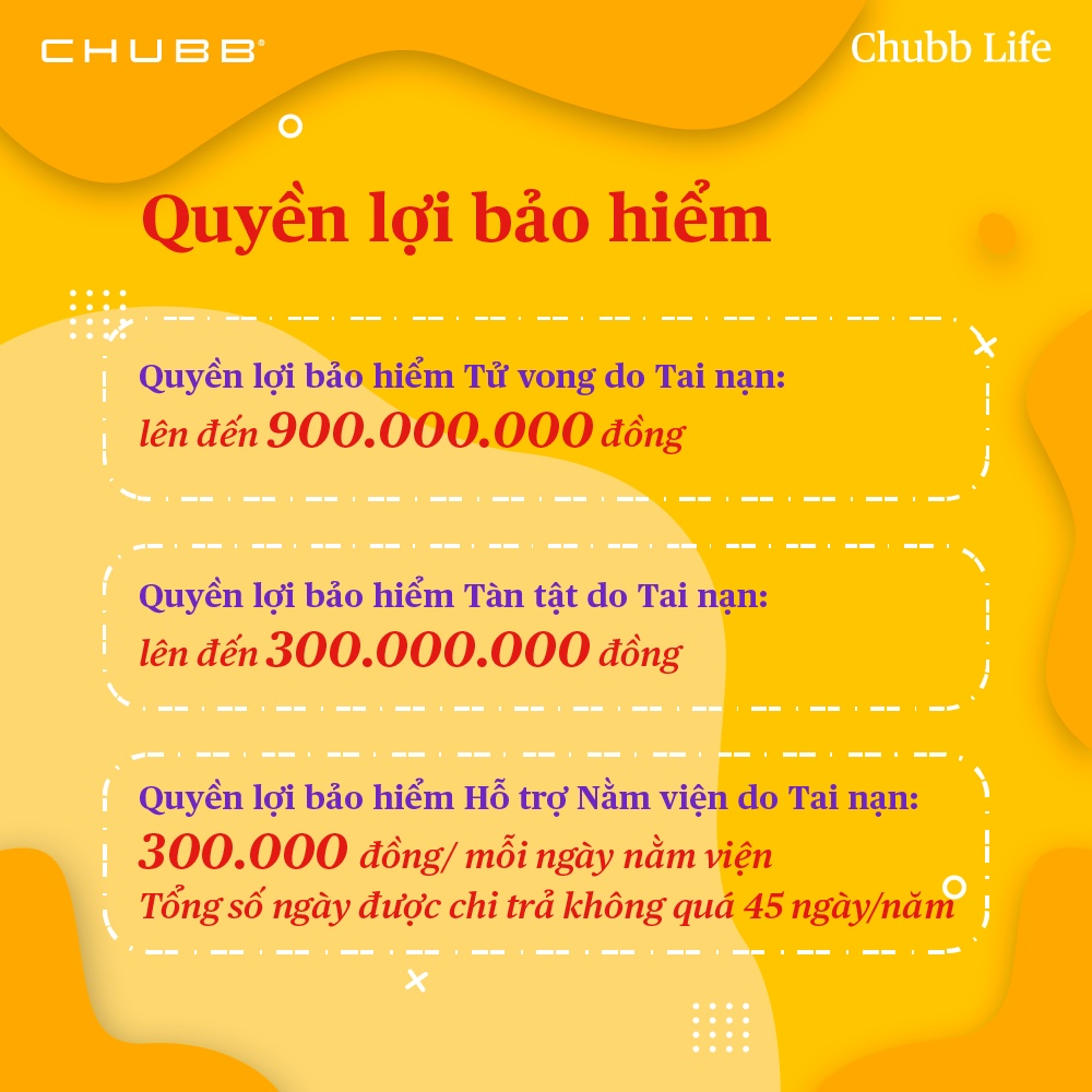 Chubb Life- Bảo Hiểm Tai Nạn Cá Nhân Mở Rộng-Chubb Pro - Lựa Chọn Nâng cao