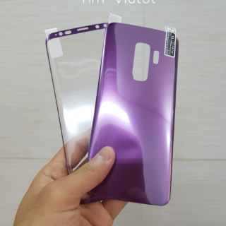 [ Ảnh thật ] Dán cường lực dẻo Samsung ( mặt trước + mặt sau ) S9 / S9 Plus