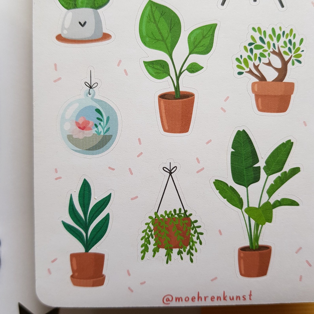Sticker Sheet - Greenery 2 - Chuyên dán sổ | Bullet Journal Stickers,Plant Stickers, Nature Sticker, Greenery Sticker