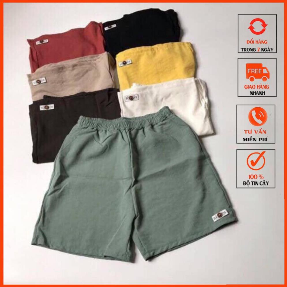 Quần Đùi Đũi Nữ Siêu Mát Freesize, short đùi gập gấu chất đũi xước phong cách thể thao