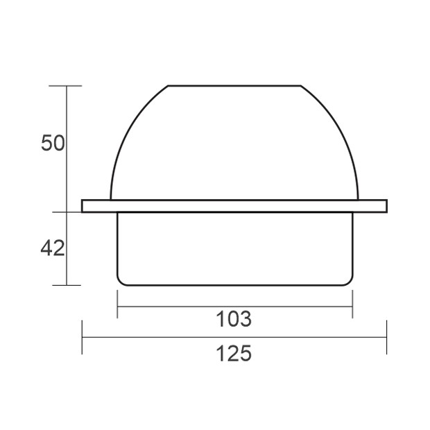 Thoát sàn ban công inox TS100-D110