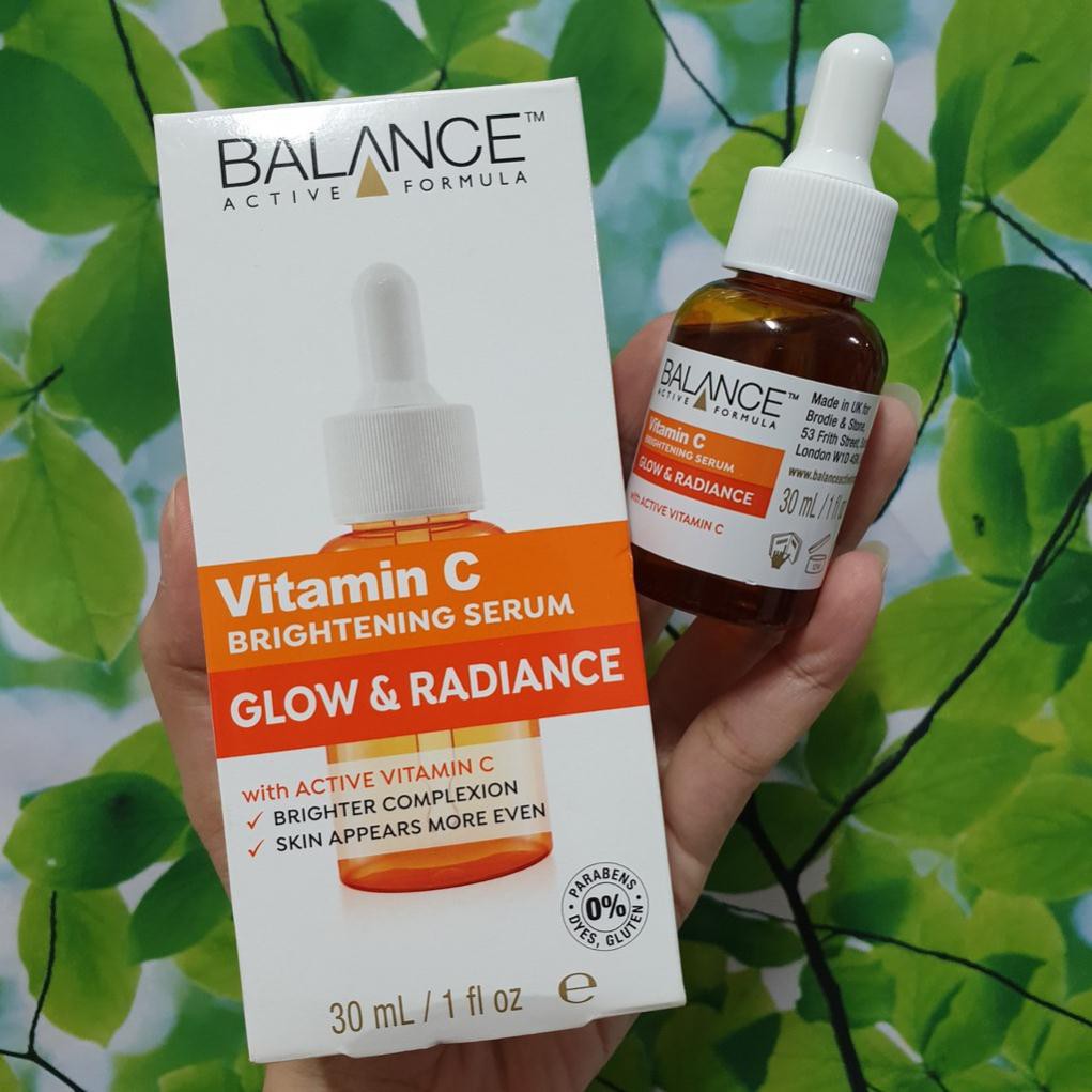 [Hàng Công Ty] Balance Vitamin C Brightening Serum Glow &amp; Radiance - Tinh Chất VitaminC Thế Hệ Mới 30ml