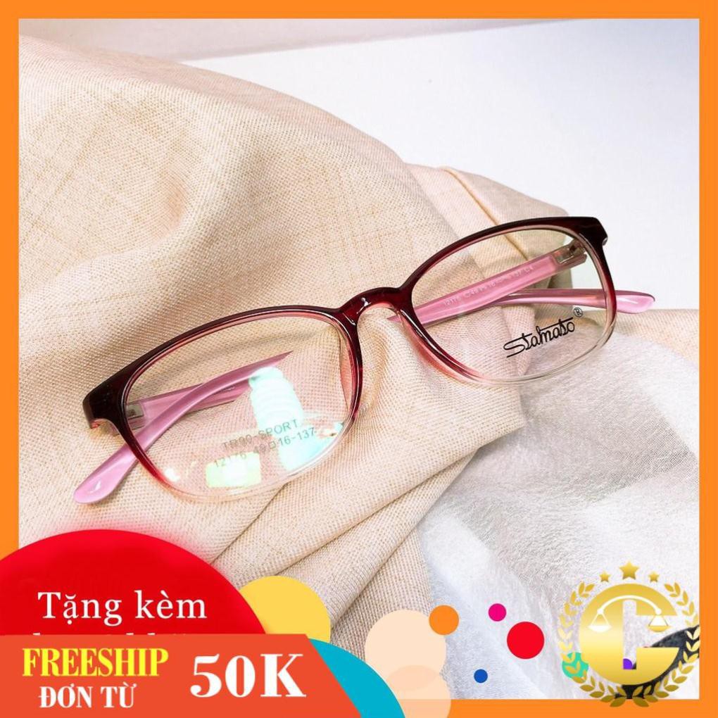Gọng kính nữ 12176 -gọng kính giả cận thời trang nhận cắt mắt cận viễn loạn