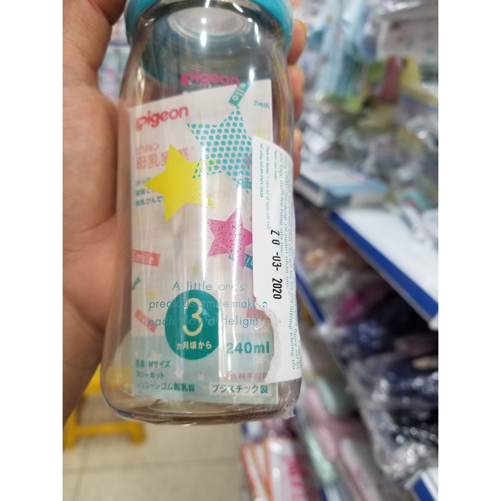 Bình Sữa Pigeon Nội Địa Nhật 160ml/240ml cho bé  [CHÍNH HÃNG ]
