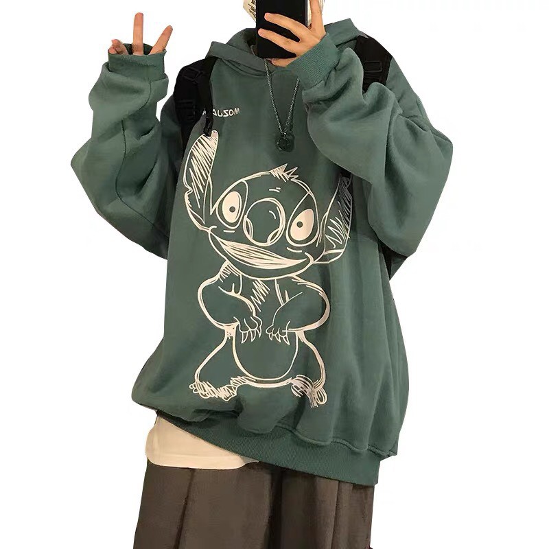 Áo hoodie unisex form rộng Nỉ hoạt hình Mozjabf nam nữ ullzang WIND | BigBuy360 - bigbuy360.vn