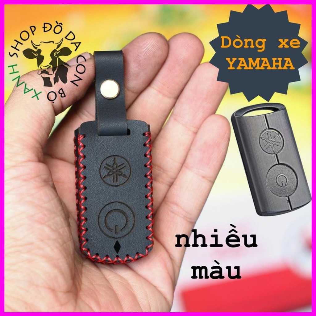 Bao Da Chìa Khóa Smartkey Yamaha NVX, Janus, Nozza Grande, FreeGo, Latte handmade da thật