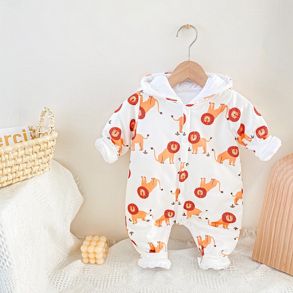 Sanlutoz Dễ thương Mùa đông Thời trang Hoạt hình Đã Áo liền quần