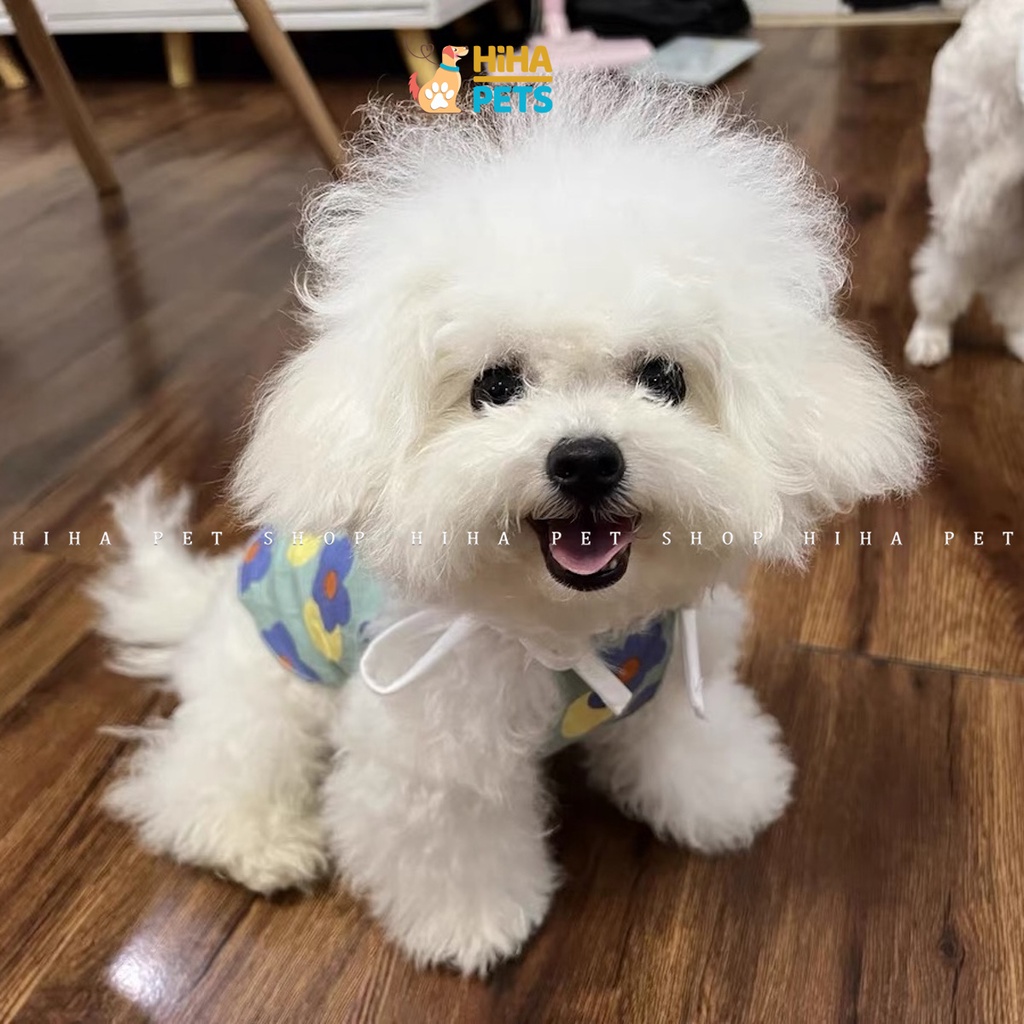Váy Áo Cho Chó Mèo Dễ Thương Dây Cột Hoa Mùa Hè Quần Áo Cho Thú Cưng Mát Mẻ Hihapet.