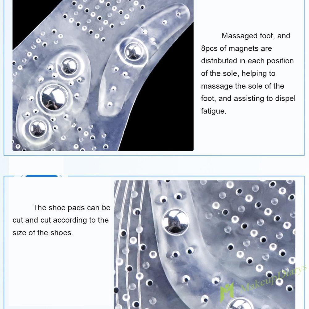 【New Arrival】1 Pair Unisex Breathable 8-magnet Therapy Acupoint Magnetotherapy Insoles