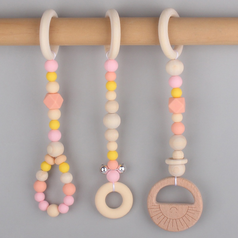 Bộ 3 Đồ Chơi Lục Lạc Treo Xe Đẩy Em Bé Sơ Sinh