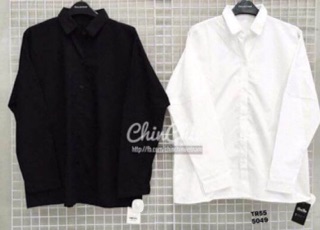 Áo sơmi nữ trơn cổ Đức (TR)
