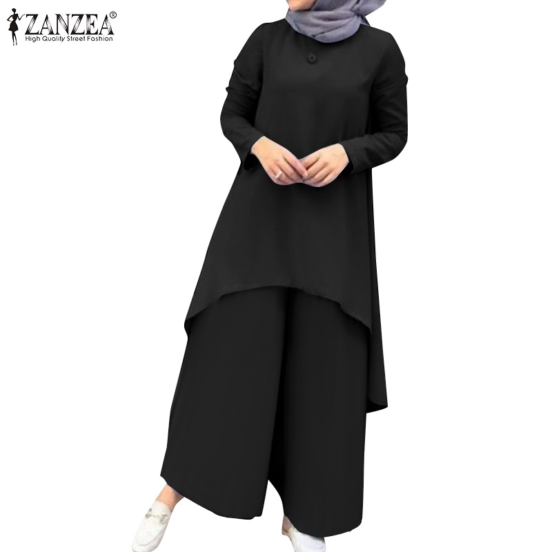 Zanzea Bộ Đồ Nữ Hồi Giáo Phong Cách Retro Thời Trang