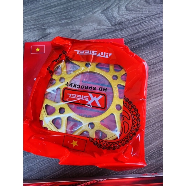 Bộ nhông sên dĩa X1R cho Ex150 chính hãng.