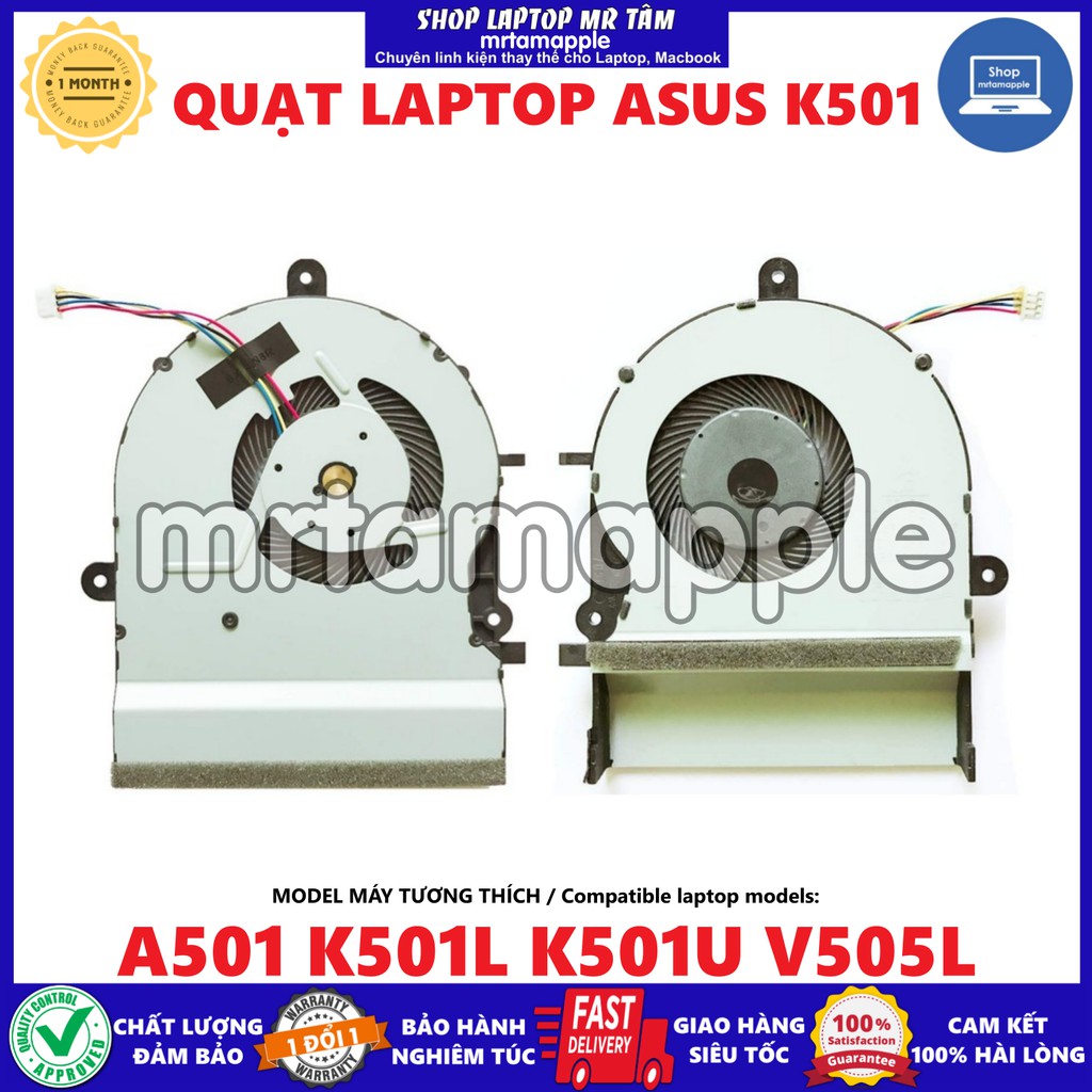 QUẠT LAPTOP ASUS K501 - K501LX K501UX A501L K501U K501LB K501 K501L V505L K501LB5200