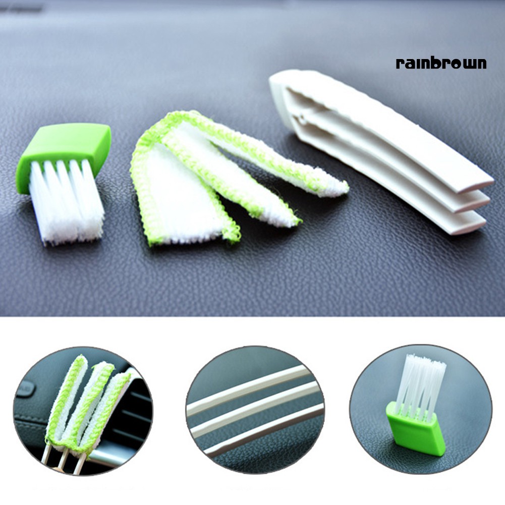 Cọ hai đầu vệ sinh lỗ thông gió xe hơi