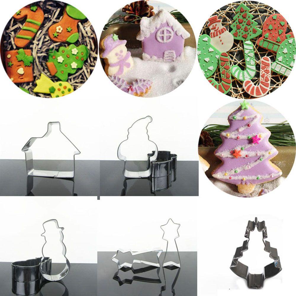 Set 10 Khuôn Cắt Bánh Quy Tạo Hình Chủ Đề Giáng Sinh Dễ Thương