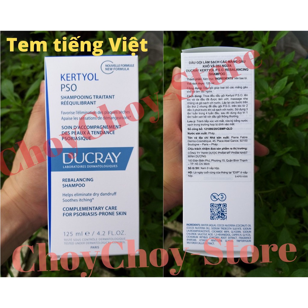 [CHÍNH HÃNG CÓ TEM] Ducray Kertyol PSO Shampoo 125mL - Dầu Gội Đầu Cho Gàu Mảng | BigBuy360 - bigbuy360.vn