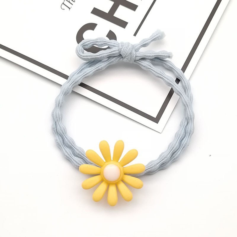 Dây cột tóc hoa cúc dễ thương dành cho nữ, dây thun buộc tóc hình cute