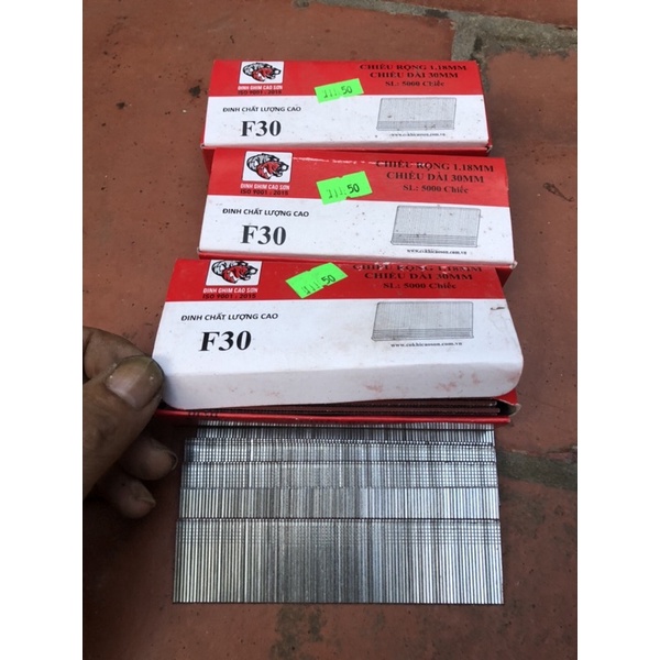 Đinh công nghiệp-Đinh bắn súng f30 hộp 5000c