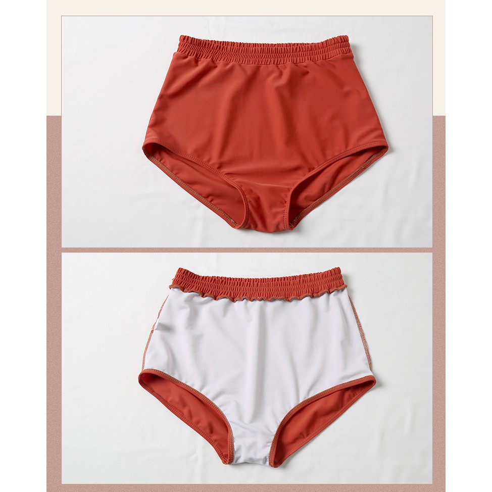 Bộ đồ bơi dài tay lưng cao họa tiết hoa phong cách Hàn quốc | BigBuy360 - bigbuy360.vn