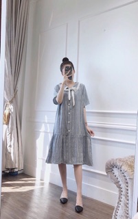 Đầm bầu công sở suông
