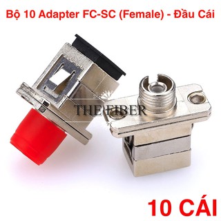 Bộ 10 Cái Adapter/Coupler FC-SC SM, Simplex (Hợp Kim)