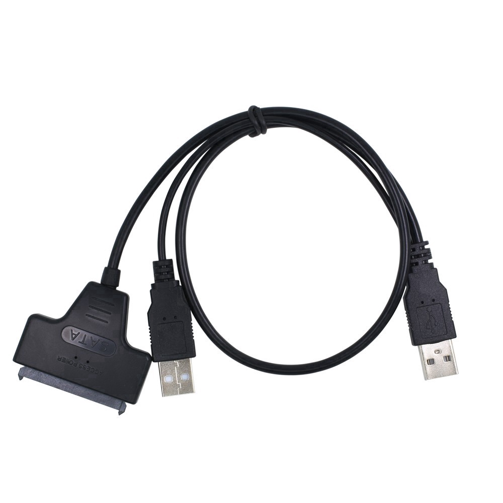 Bộ chuyển đổi USB 2.0 sang SATA 15 + 7 pin HDD 480Mbps cho Windows và Mac