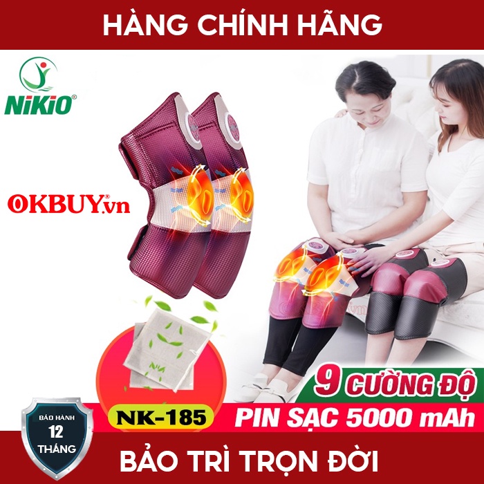 Máy massage đầu gối, đùi và bắp chân rung nóng điều trị đau nhức mỏi NK-185 | OKbuy
