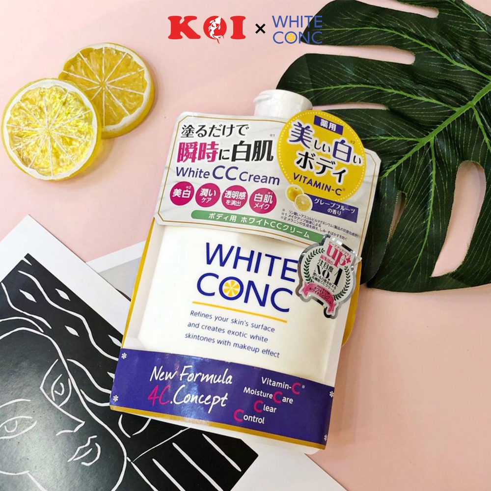 Sữa dưỡng thể trắng da White Conc Body CC Cream With Vitamin C 200g