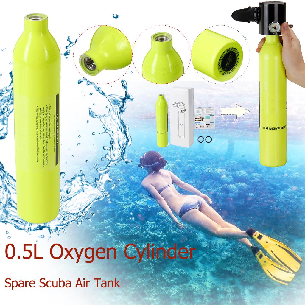 Set bình chứa oxi mini dung tích 5L cổ điển cho bơi lặn