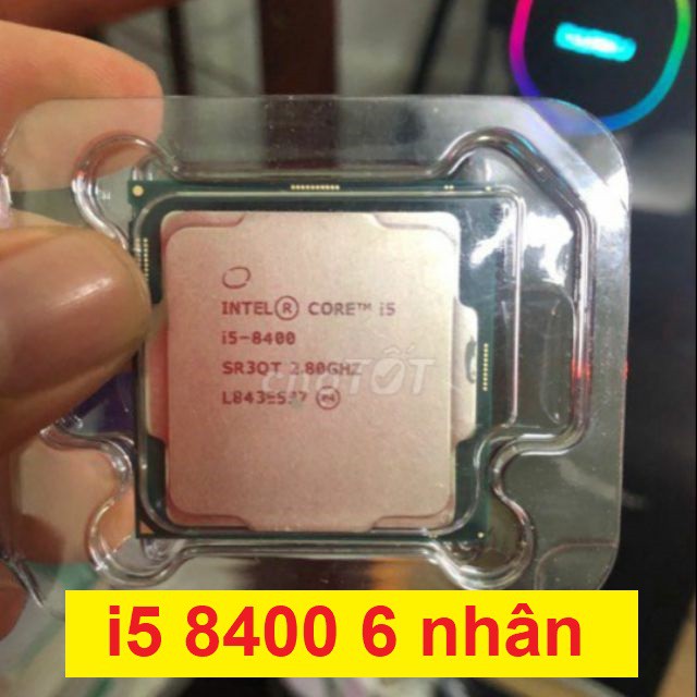 CPU i5 8400 Intel 4.00GHz, 9M, 6 Cores 6 Threads cũ. Bộ vi xử lý i5-8400 bá chủ phân khúc 3 triệu