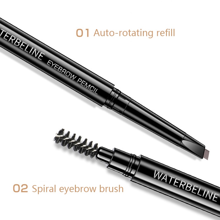 [Hàng mới về] Chì kẻ lông mày hai đầu dạng xăm tự nhiên chống thấm nước lâu trôi 5 màu sắc tùy chọn