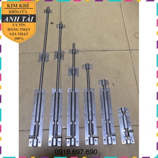 Chốt inox lắp cửa sổ, cửa đi loại dài, chốt dọc inox 304
