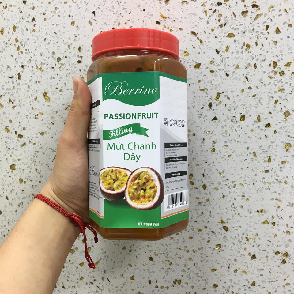 mứt chanh leo mứt có xác lọ 950g mứt chanh dây ngon bổ rẻ