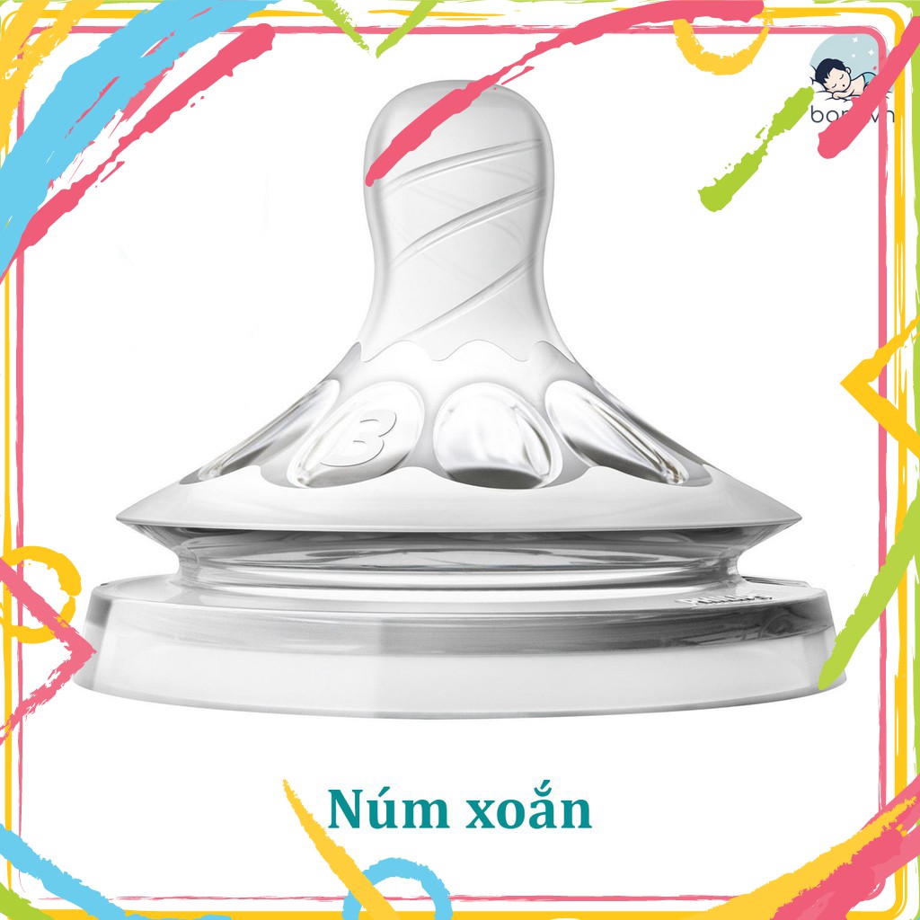 tuan000015 NÚM TI AVENT NATURAL CỔ RỘNG [ĐỦ SỐ 0 - 5][CAM KẾT CHÍNH HÃNG] tuan000015