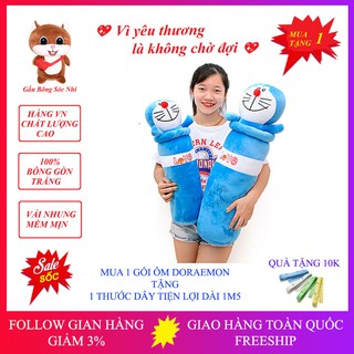 [Mua 1 Tặng 1] Gối Ôm Doraemon Cực Đẹp 💥 FREESHIP 💥 Gấu Bông Sóc Nhí - Mua 1 Gối Ôm Doraemon Tặng 1 Thước Dây Dài 1m5