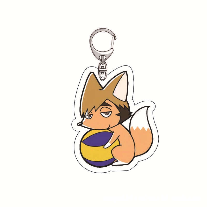 Móc Khóa Hình Nhân Vật Hinata Shoyo Tsukishima Kei Bằng Acrylic Thời Trang