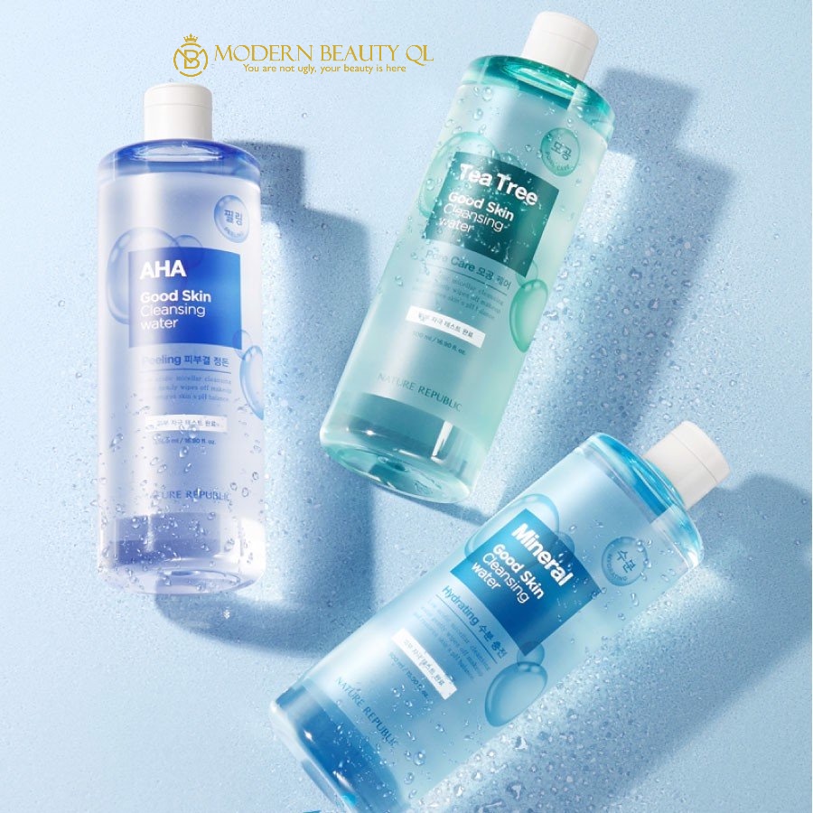 CHÍNH HÃNG:  Nước Tẩy Trang Nature Republic Tẩy Tế Bào Chết, Lầm Sạch Sâu Và Kháng Viêm Dành Cho Da Mụn 500ml