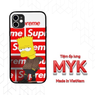 Ốp lưng Simpson hàng hiệu SUPREME cho Iphone 5 6 7 8 Plus 11 12 Pro Max X Xr 29